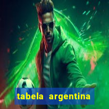 tabela argentina torneo betano